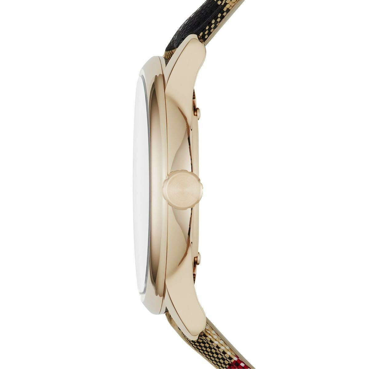 Burberry BU10001 Check Fabric-Coated Leather Unisex Watch