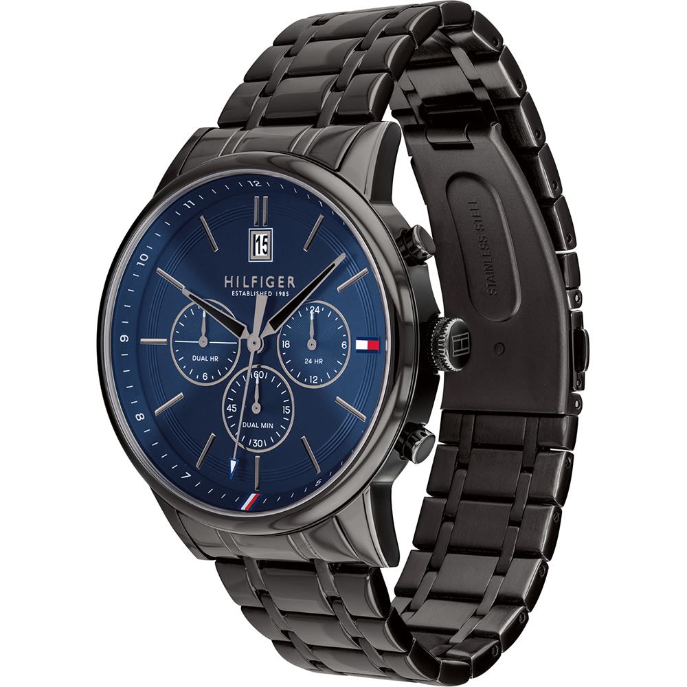 Tommy Hilfiger 1791633 Chronograph Black/Blue Men's Watch