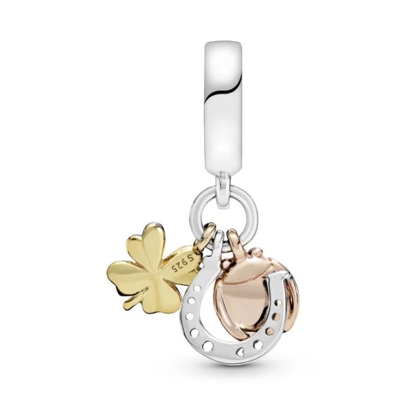 Horseshoe, Clover & Ladybird Hanging Charm