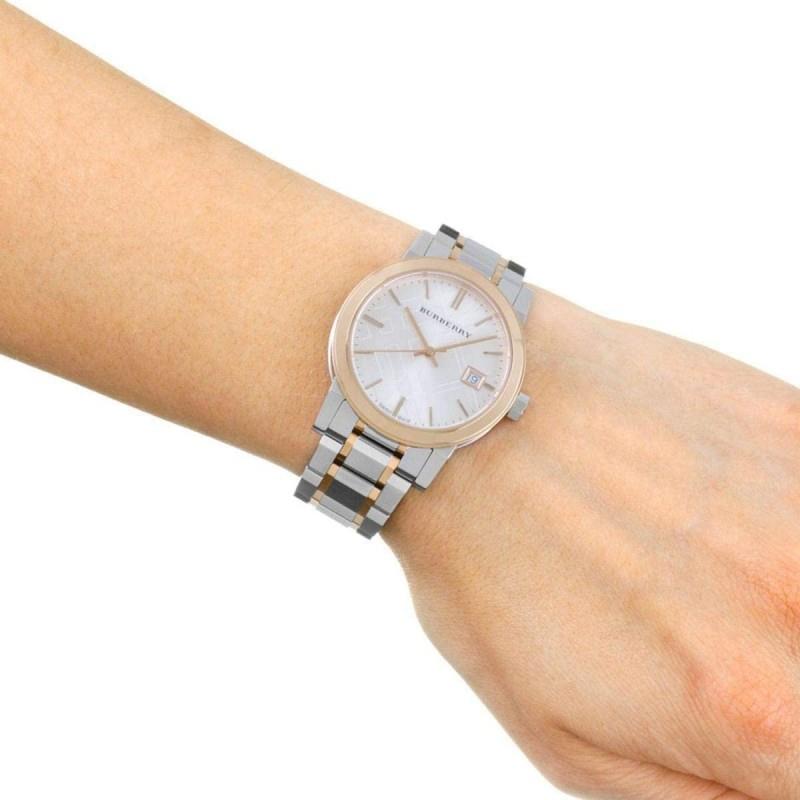 Burberry BU9105 Two Tone Stainless Steel Women's Watch