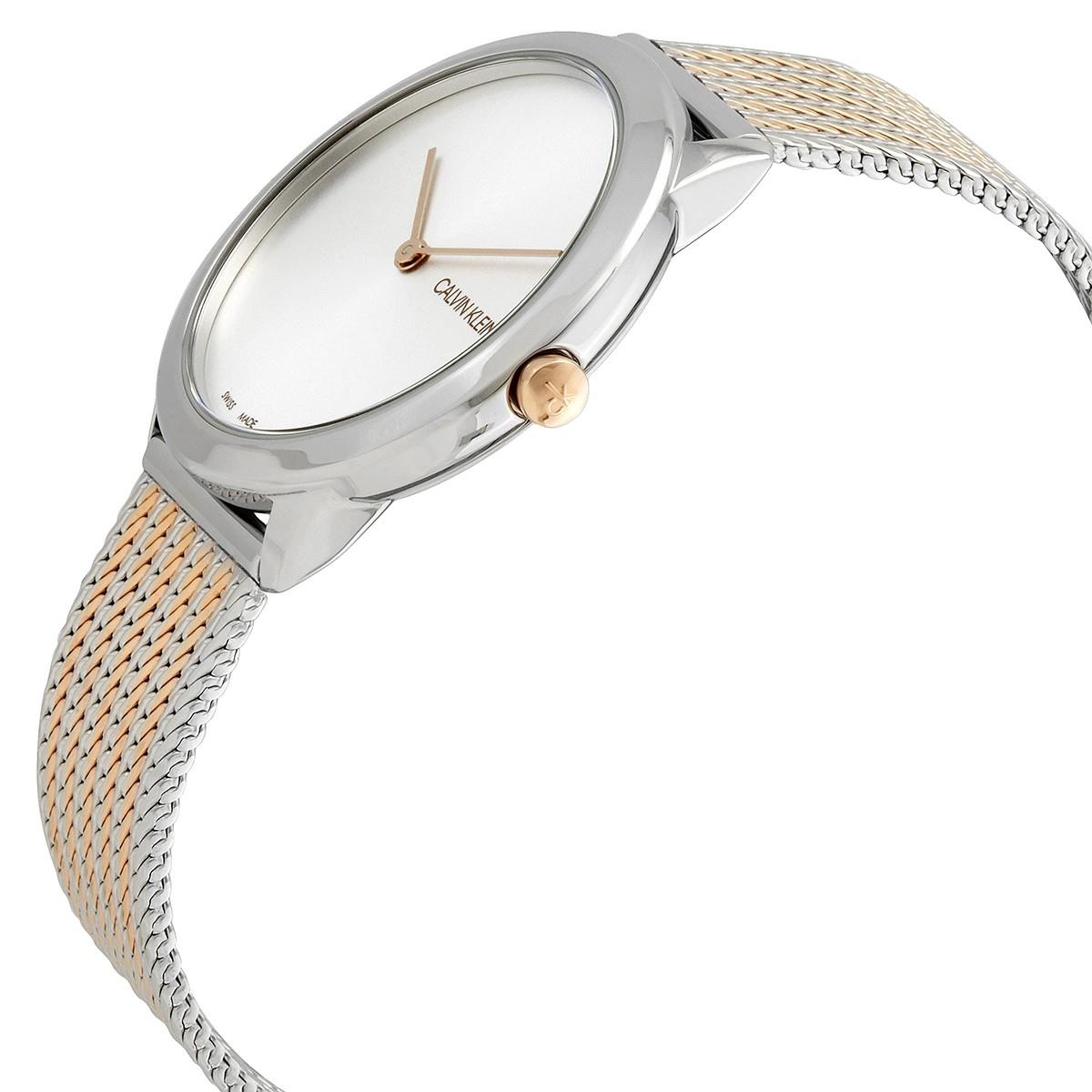 Calvin Klein K3M22B26 Minimal Quartz Silver Dial Unisex Watch