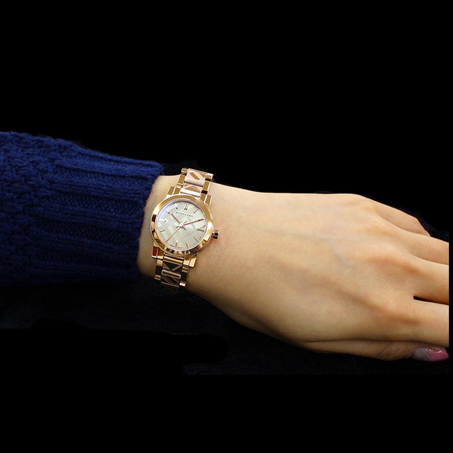 Burberry BU9235 The City Rose Gold Tone 26mm Case Ladies Watch