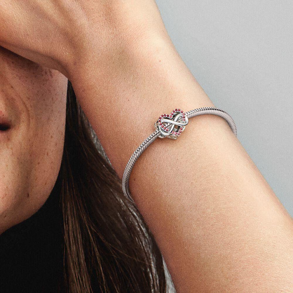 Pandora Family Infinity Red Heart Charm