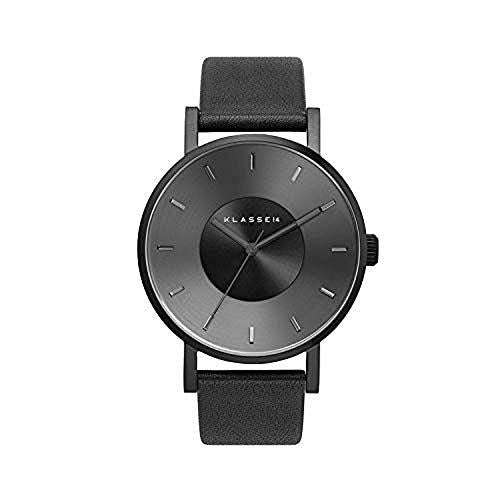 Klasse 14 V014BK002M 42mm Black Dial Black Leather Men's Watch