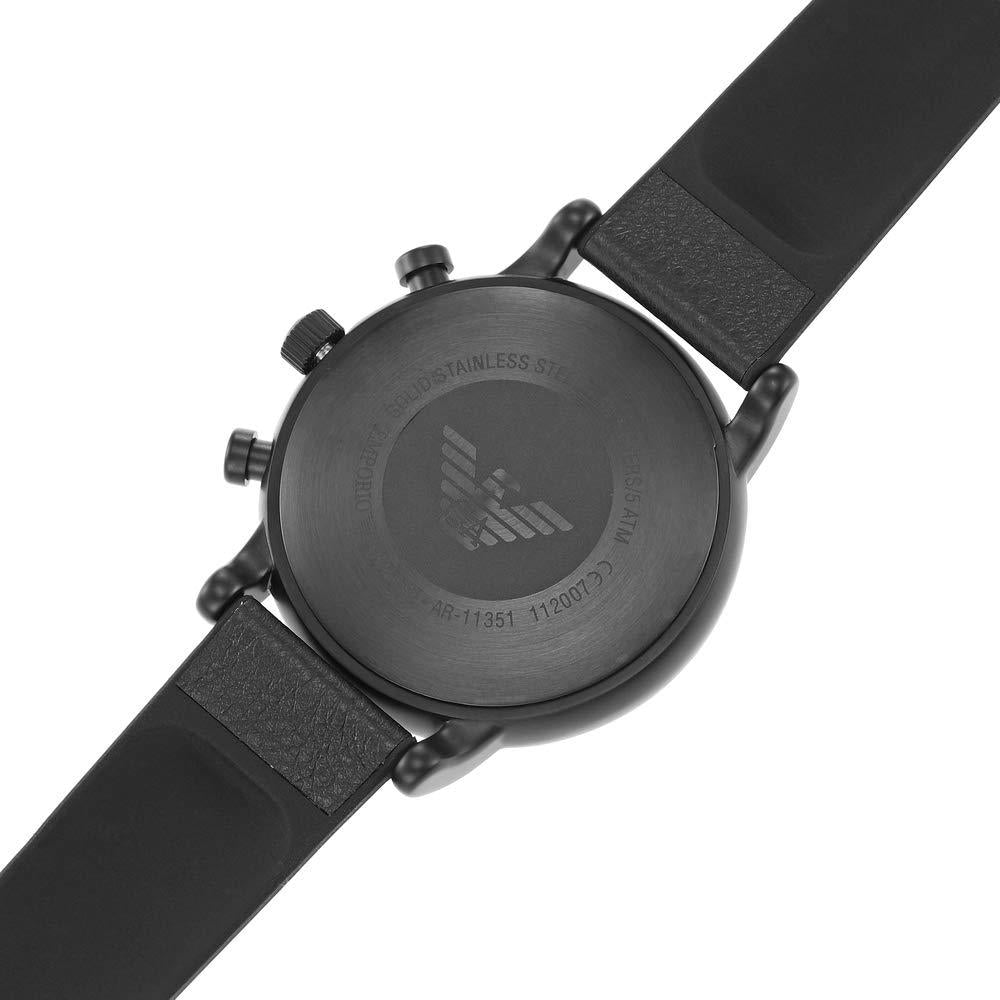 Emporio Armani AR11351 Chronograph Black Leather Men's Watch