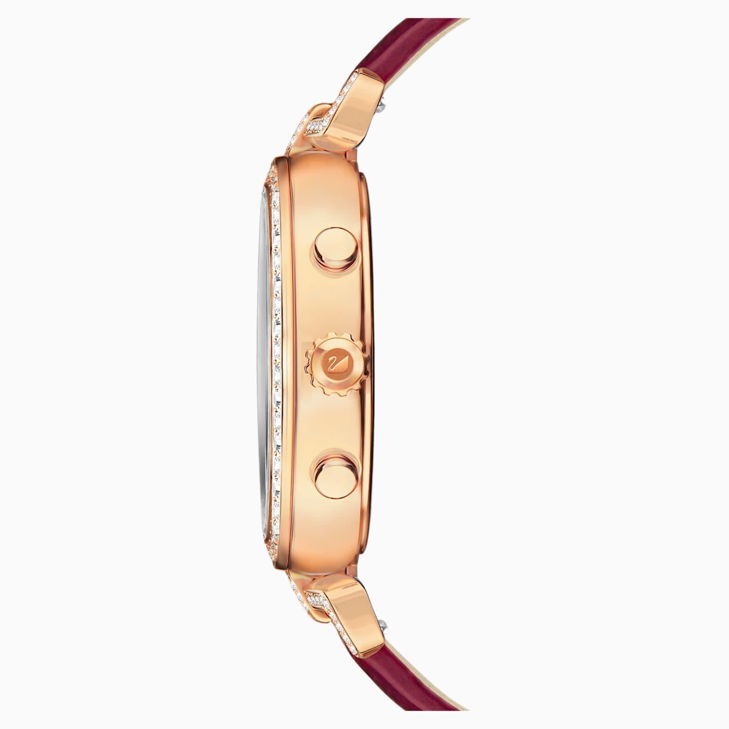 Swarovski 5416701 Era Journey Dark Red Rose-Gold Tone PVD Women's Watch