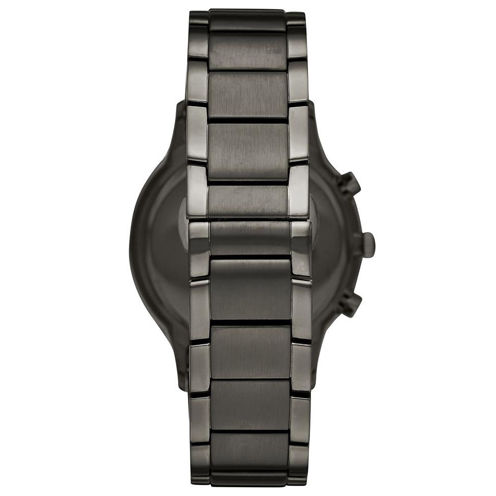 Emporio Armani AR11215 Chronograph Blue Dial Gunmetal Strap Men's Watch