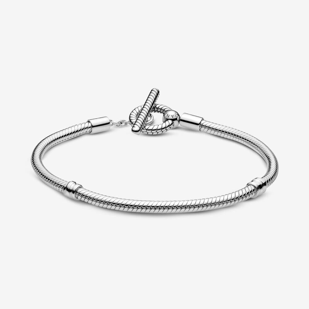 Pandora Moments T-Bar Snake Chain Bracelet 18 cm