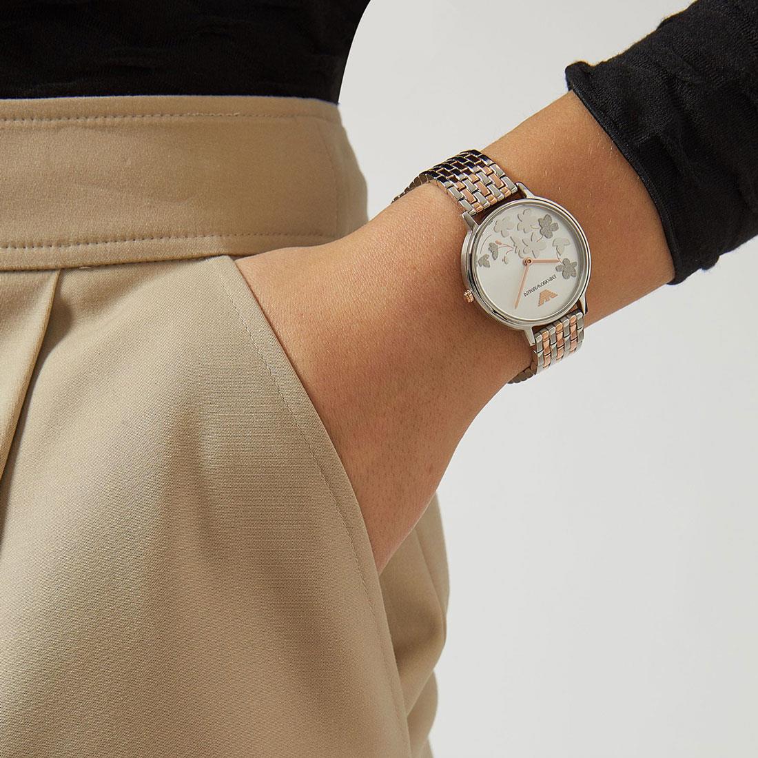 Emporio Armani AR11113 Two-Hand Two-Tone Stainless Steel Women's Watch