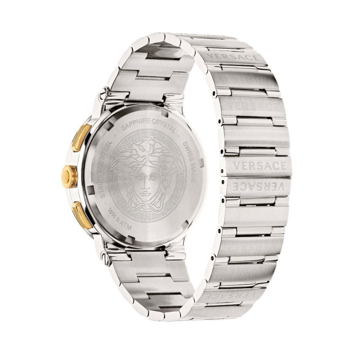 Versace VEZ900221 Blue 43 mm Greca Logo Men's Watch