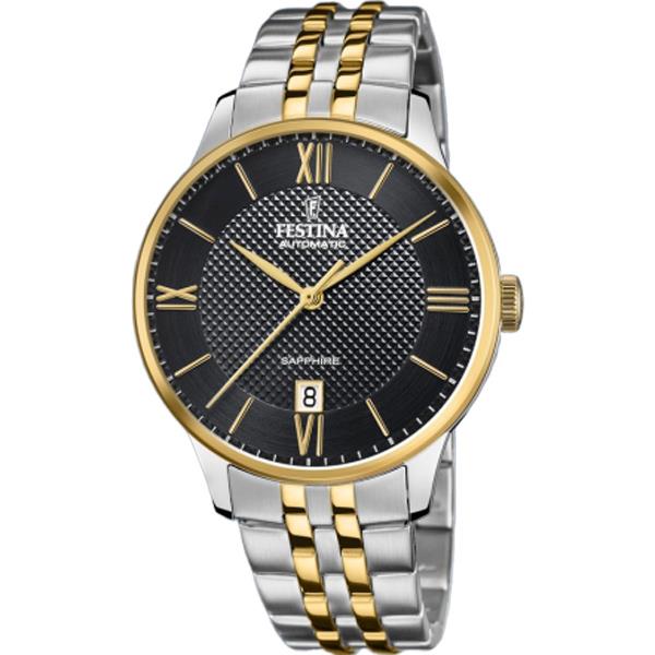 Festina Automatic Watch F20483/3 Black Steel Strap,Men