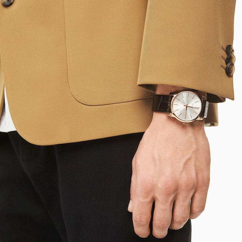 Calvin Klein K2G226G6 City Extension Quartz Silver Dial Unisex Watch