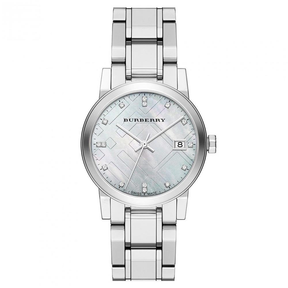 Burberry BU9125 The City Silver Dial Silver Women's Watch