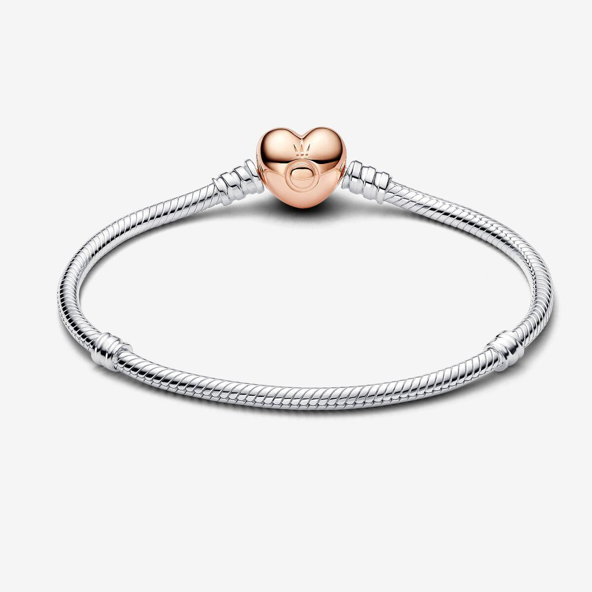 Pandora Moments Heart & Snake Chain Bracelet 17 cm