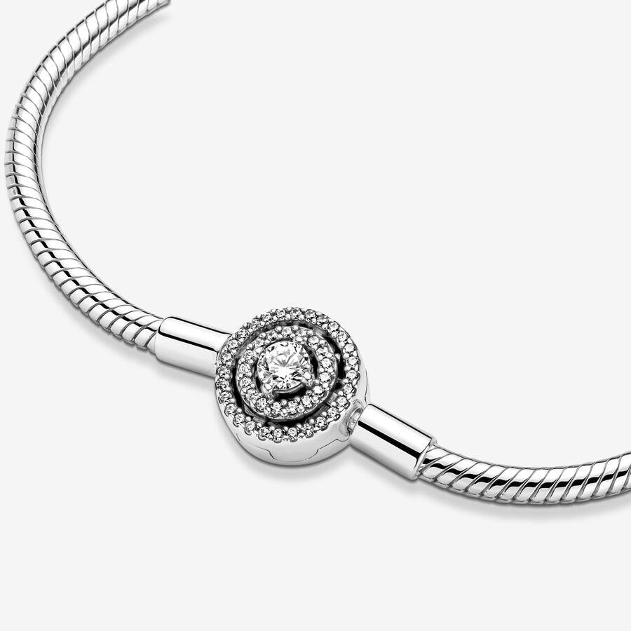 Pandora Moments Halo Snake Chain Bracelet 19 cm