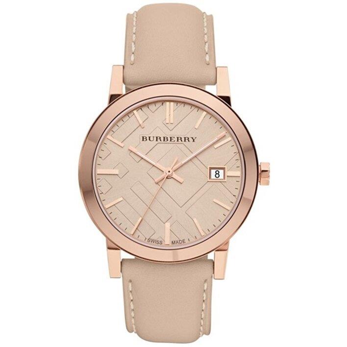 Burberry BU9014 Tan Dial Leather Strap Women's Watch