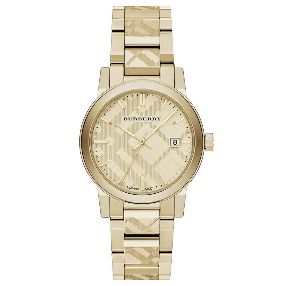 Burberry BU9038 Swiss Gold Ion-Plated Stainless Steel Ladies Watch