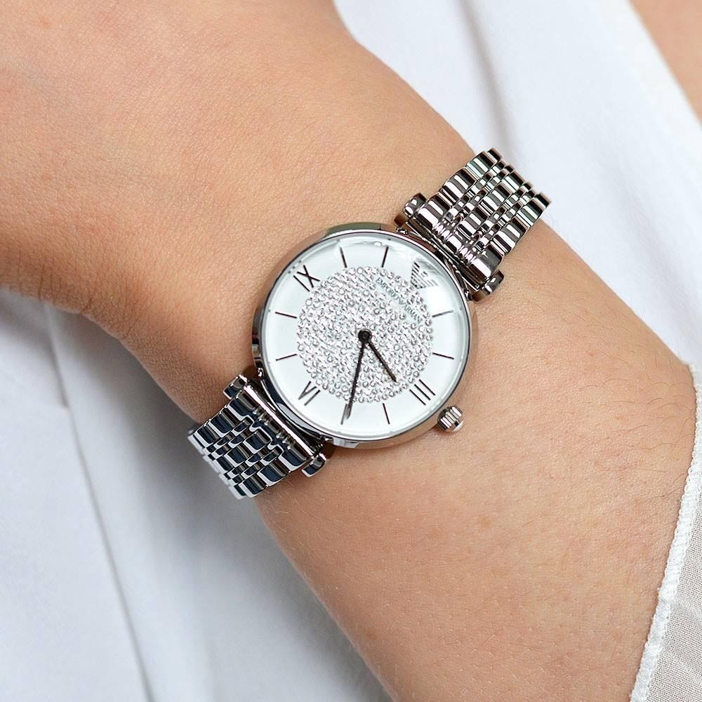 Emporio Armani AR1925 White Dial Stainless Steel Women's Watch