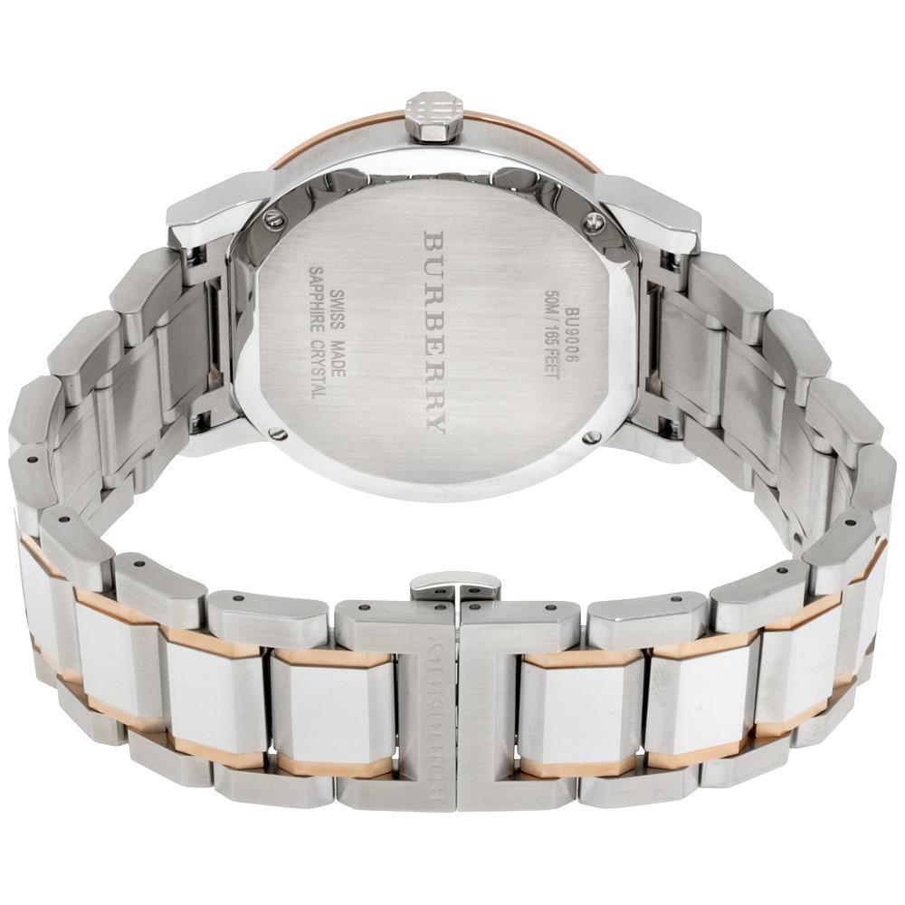 Burberry BU9006 Silver Dial Two-Tone Stainless Steel Unisex Watch