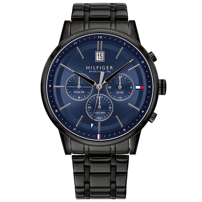 Tommy Hilfiger 1791633 Chronograph Black/Blue Men's Watch