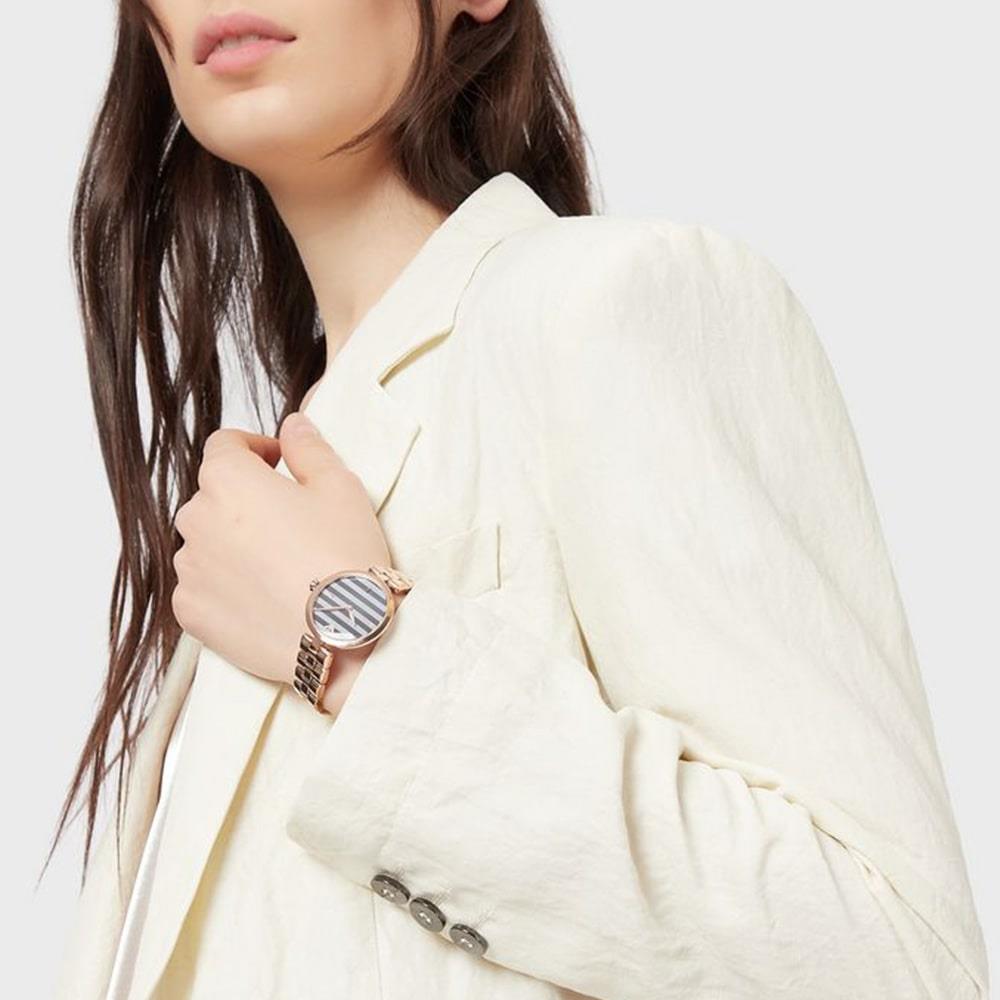 Emporio Armani AR11220 Rose Gold Steel 316 L Analog Quartz Women's Watch