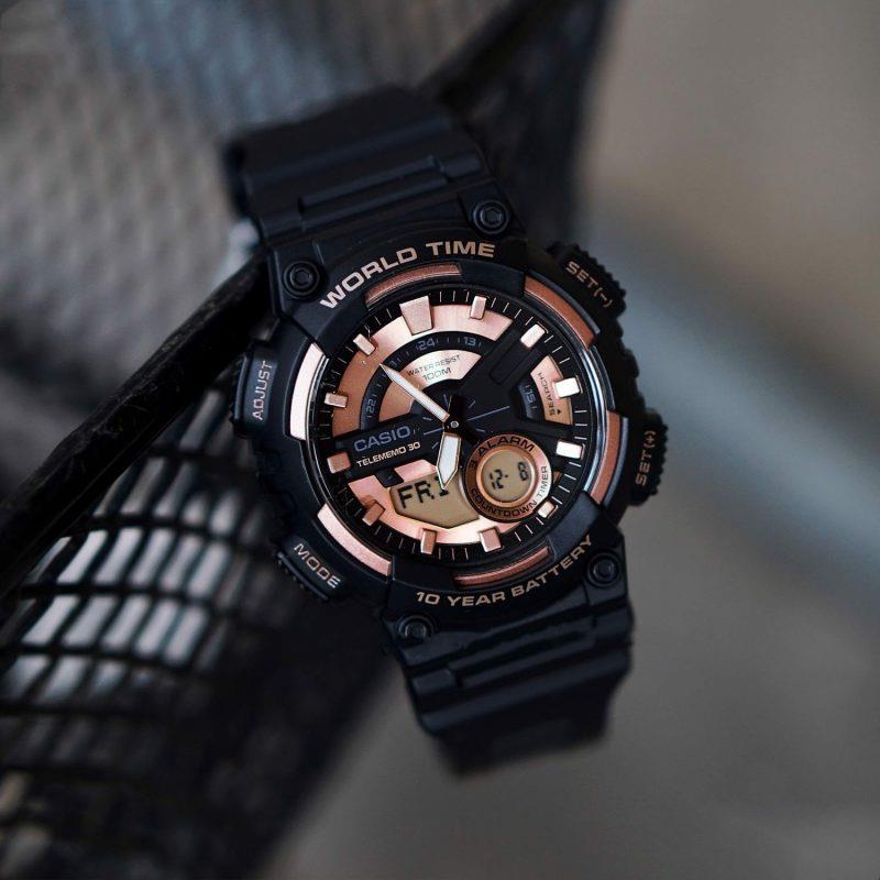 Casio AEQ-110W-1A3VDF Analog-Digital Quartz Men's Watch