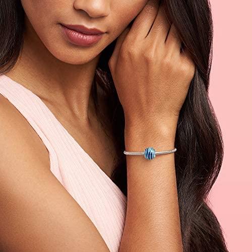 Pandora Blue Swirls Charm