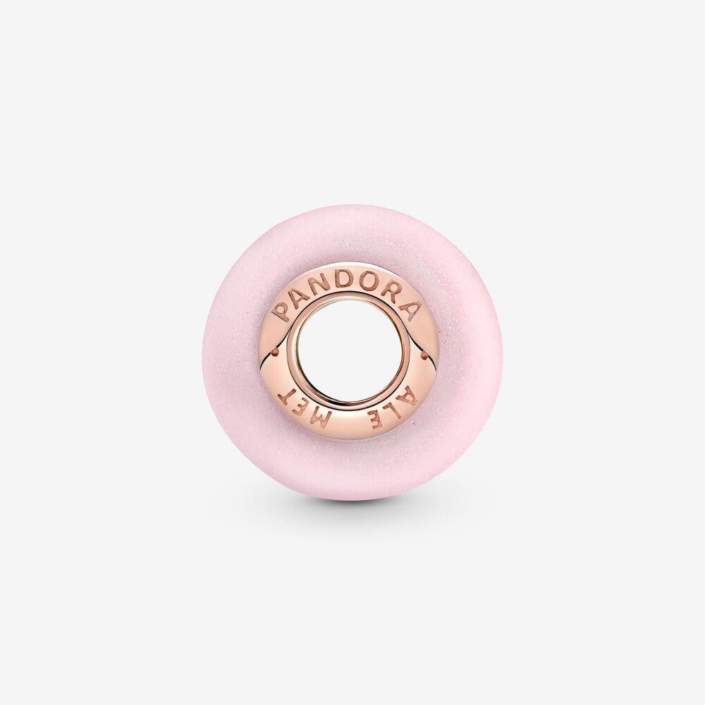 Pandora 789421C00 Matte Pink Murano Glass Charm