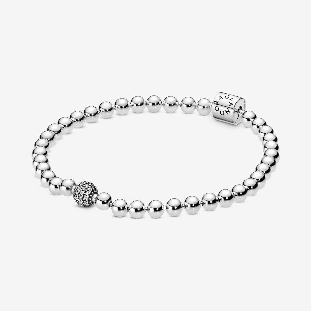 Pandora Beads & Pavé Bracelet 19 cm