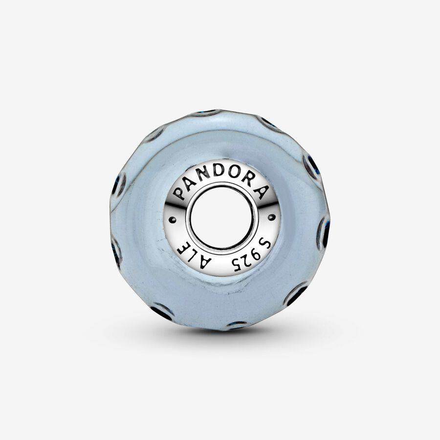 Pandora Wavy Dark Blue Murano Glass Ocean Charm
